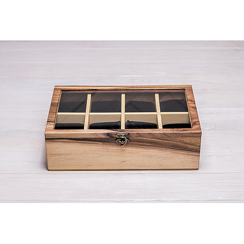 Шкатулка коробка органайзер з подушечками ecoWalnut 8.2х27.5х18 см
