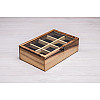 Шкатулка коробка органайзер з подушечками ecoWalnut 8.2х27.5х18 см