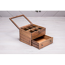 Бокс для зберігання наручних годинників ecoWalnut 14.9х20.8х18 см