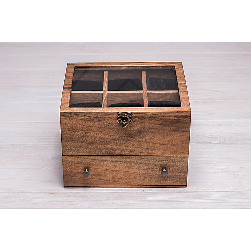 Бокс для зберігання наручних годинників ecoWalnut 14.9х20.8х18 см