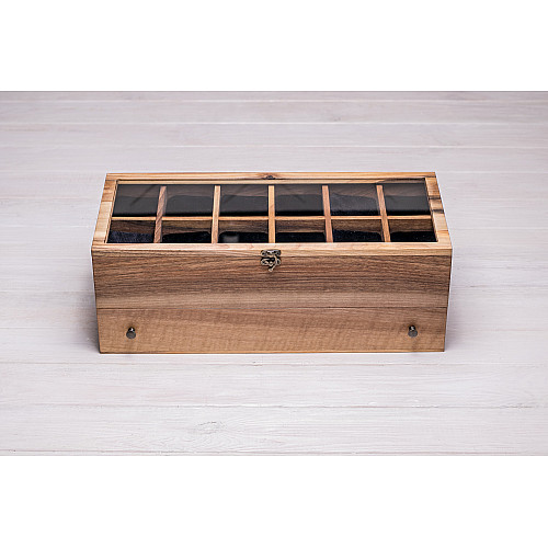 Органайзер для хранения наручных часов и вещевой бокс ecoWalnut 14.9х40.9х18 см