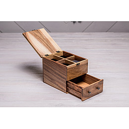 Універсальна коробочка для зберігання наручних годинників ecoWalnut 14.9х18х14.1 см