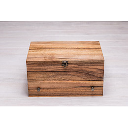Бокс для зберігання наручних годинників з органайзером для аксесуарів ecoWalnut 14.9х27.5х18 см