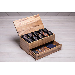 Шкатулка для зберігання наручних годинників ecoWalnut 14.9х34.2х18 см