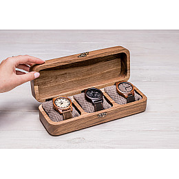 Дизайнерская подставка для наручных часов ecoWalnut 7х26.5х9.5 см