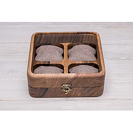 Коробочка для хранения наручных часов ecoWalnut 7х18х18 см