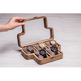 Органайзер для хранения наручных часов ecoWalnut 7х26.5х18 см