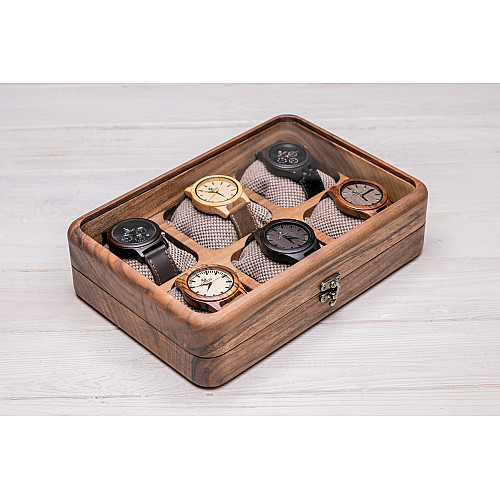 Органайзер на 6 секций для наручных часов ecoWalnut 7х26.5х18 см