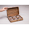 Органайзер на 6 ячеек для хранения часов ecoWalnut 7х26.5х18 см