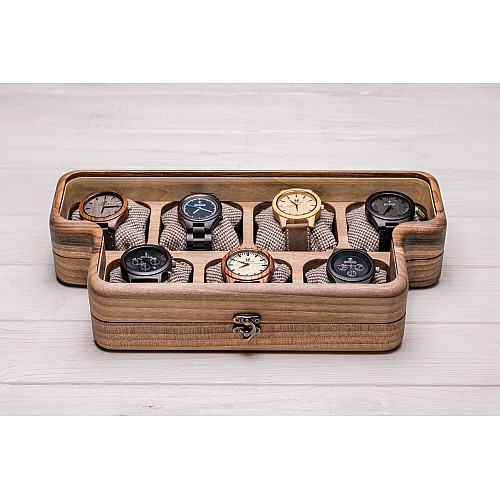 Бокс для зберігання наручних годинників ecoWalnut 7х35х18 см