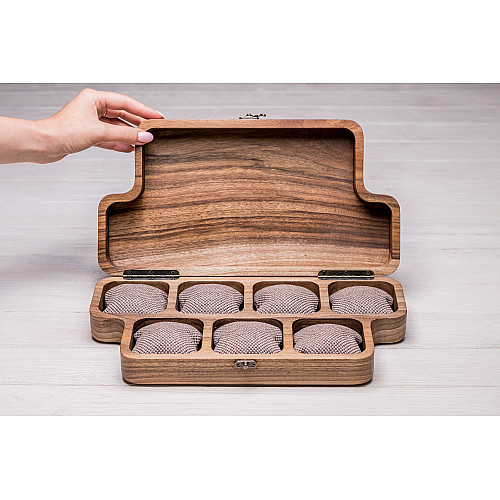 Органайзер на 7 секцій для зберігання наручних годинників ecoWalnut 7х35х18 см