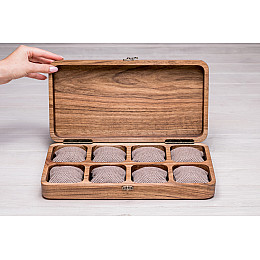 Настольный органайзер для хранения наручных часов ecoWalnut 7х35х18 см