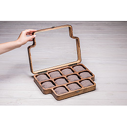Органайзер для часов ecoWalnut 7х35х26.5 см