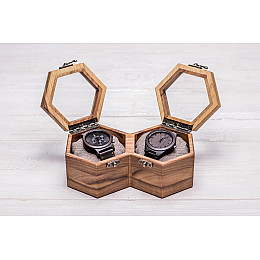 Коробочка-органайзер для хранения наручных часов ecoWalnut 7.8х18.8х10.9 см