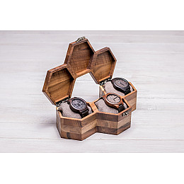 Деревянный органайзер для наручных часов ecoWalnut 7.3х27.1х14.1 см
