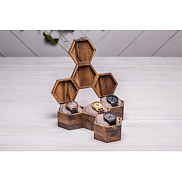 Деревянный органайзер для наручных часов ecoWalnut 7.3х27.1х23.5 см