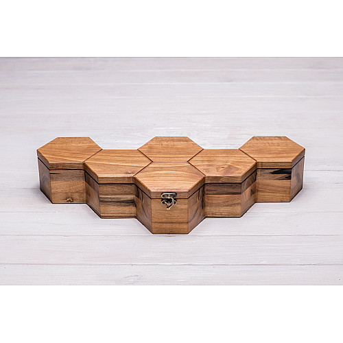 Коробочка-органайзер для 6 часов ecoWalnut 7.3х43.4х18.8 см