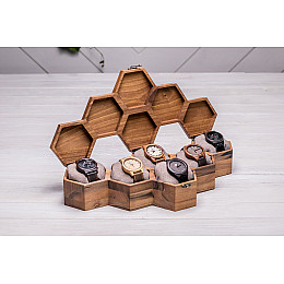 Коробочка-органайзер для 6 часов ecoWalnut 7.3х43.4х18.8 см