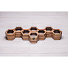 Настільна коробочка органайзер у формі сот для годинників ecoWalnut 7.8х59.7х18.8 см