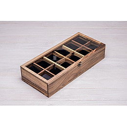 Коробочка для хранения наручных часов ecoWalnut 8.2х40.9х18 см