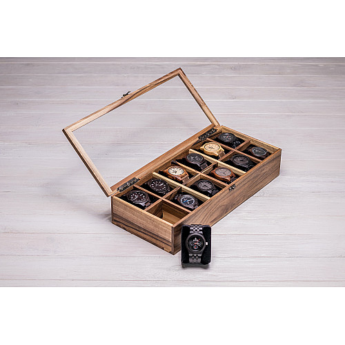 Коробочка для хранения наручных часов ecoWalnut 8.2х40.9х18 см