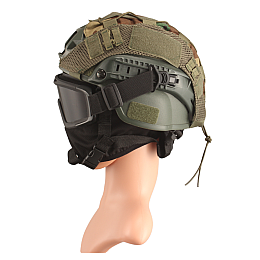 Тактичні окуляри Solve з кріпленнями на шолом з 3 змінними лінзами Чорний