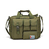 Велика дорожня тактична сумка для документів та ноутбука олива Solve KT6003601 MOLLE