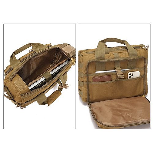 Велика дорожня тактична сумка для документів та ноутбука Койот MOLLE Solve KT6003605