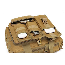 Велика дорожня тактична сумка для документів та ноутбука Койот MOLLE Solve KT6003605