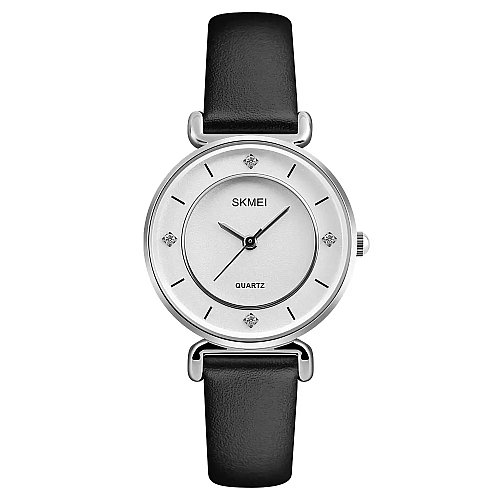 Часы наручные женские Skmei 1330 Silver leather 1330LSI (15942-hbr)