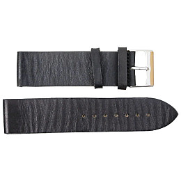 Ремешок для годинників з шкіри Mykhail Ikhtyar 22 мм Чорний (S639-22S black)