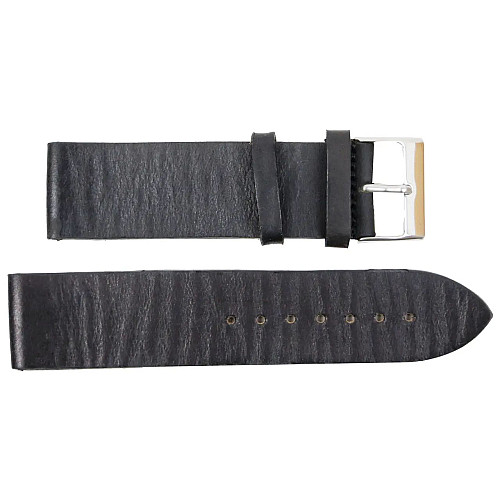 Ремешок для годинників з шкіри Mykhail Ikhtyar 22 мм Чорний (S639-22S black)