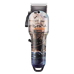 Машинка для стрижки волос VGR V-690 акумуляторна 4 насадки 2000mAh 7W Пірат (3_05169)