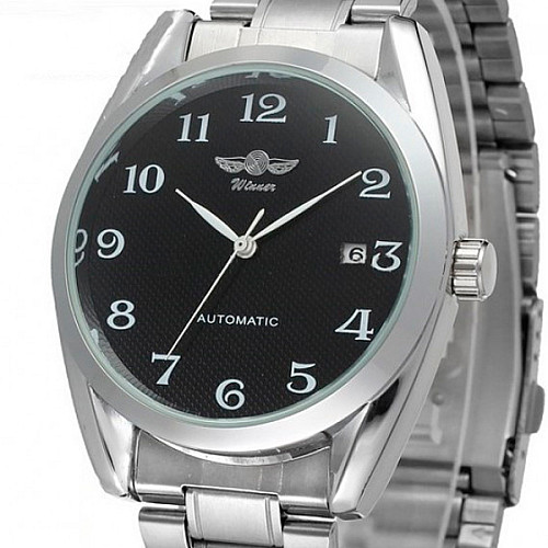 Наручні годинники чоловічі Winner Handsome Сріблястий (100)