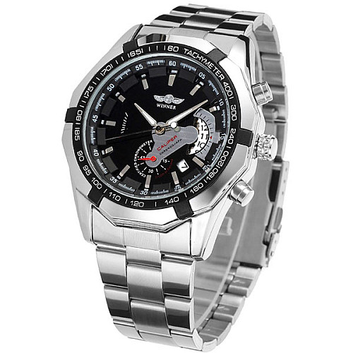 Наручні годинники чоловічі Winner Titanium Сріблястий (130)