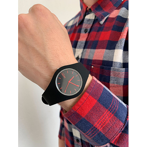 Наручні годинники чоловічі Skmei Rubber Black II 9068 Чорний (486)