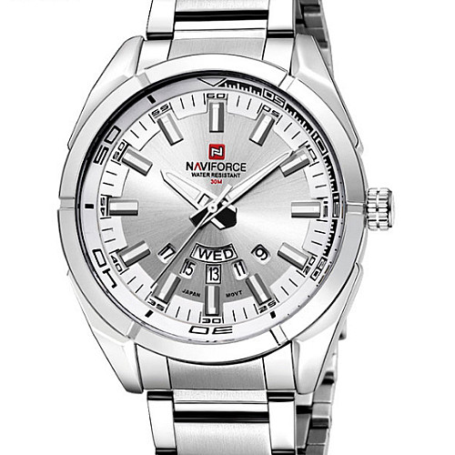 Наручные часы мужские NaviForce Rocket Серебристый (1166)