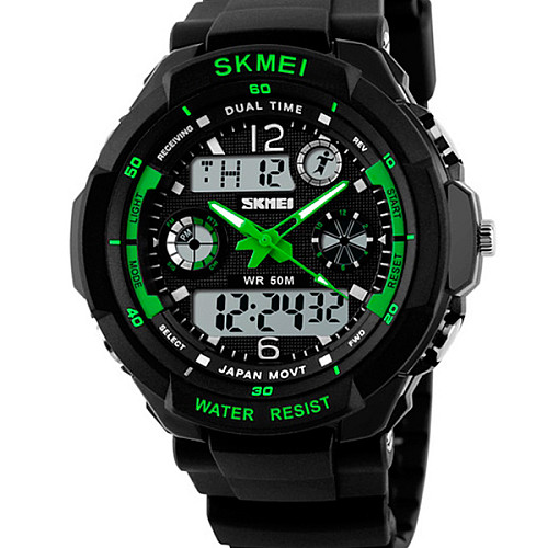 Наручні годинники чоловічі Skmei S-Shock Green 0931 Чорний (1530)