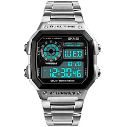 Наручні годинники чоловічі Skmei Ripple Silver 1335S Сріблястий (1540)