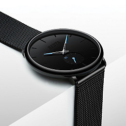 Наручні годинники чоловічі Civo Tower Black Чорний (1909)