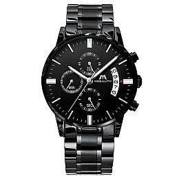 Наручні годинники чоловічі Megalith Super Чорний (1968)