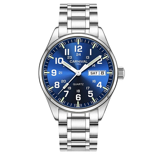 Наручні годинники чоловічі Carnival Millenium Хром (2071)
