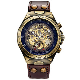 Наручные часы мужские Winner Status New Золотой (2108)