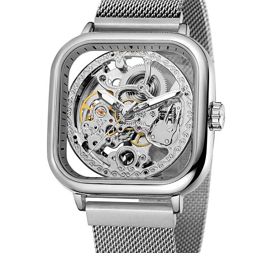 Наручні годинники жіночі Forsining Eagle II Сріблястий (2114)