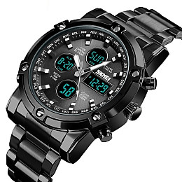 Наручні годинники чоловічі Skmei Molot Limited AllBlack Чорний (2191)