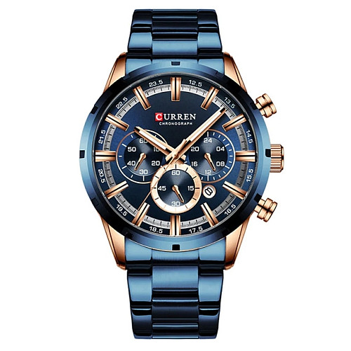 Наручні годинники чоловічі Curren Wild Золотий (2253)