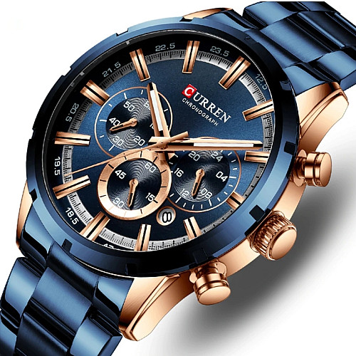 Наручні годинники чоловічі Curren Wild Золотий (2253)