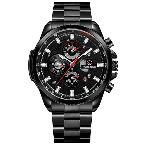 Наручні годинники чоловічі Forsining Finance Чорний (2260)