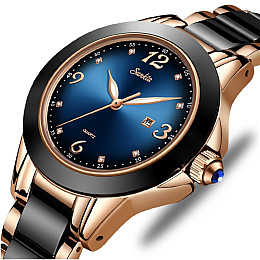 Наручні годинники Sunkta Ceramic Золотий (2325)