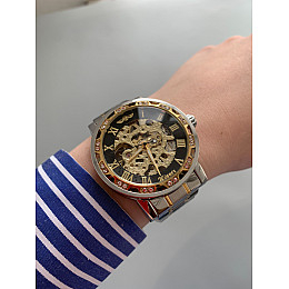 Наручні годинники чоловічі Winner Naturale Сріблястий (2327)